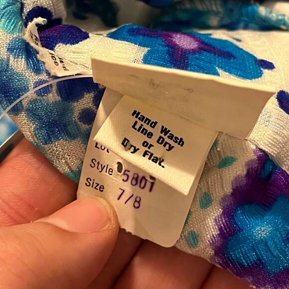 Vintage 60’s High Tide Psychedelic Flower Power Halter Maxi Dress - Picture 5 of 8